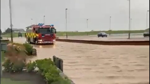 Open Championship venue falls to victim to HUGE FLOOD